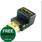 Перехідник HDMI кутовий тато-мама