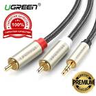 Кабель аудіо jack 3.5 mm - 2 RCA-(тюльпани) (2 м) Елітний Ugreen Оригінал