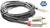 Кабель аудіо jack 3.5 mm - 2 RCA-(тюльпани) (2 м) Елітний Ugreen Оригінал