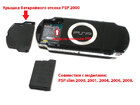 PSP 2000 кришка батарейного відсіку