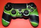 PS4 силіконовий чохол для джойстика (Камуфляж)(Green-black)