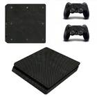 PS4 Slim вінілова наклейка Carbon (Premium) Black