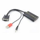 Перехідник VGA у HDMI + аудіо вихід (Premium)