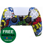 Силіконовий чохол для джойстика PS5 Dualsense графіті