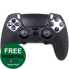 Силіконовий чохол для геймпада PS5 Dualsense Edge (чорний карбон)