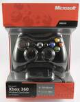Джойстик - геймпад Xbox 360 Controller бездротовий + ресивер для ПК (Оригінал) (Чорний)