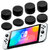 Силіконові накладки на стики для Nintendo Switch Oled чорний 8 шт