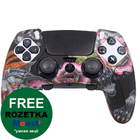 Силіконовий чохол для геймпада PS5 Dualsense Edge графіті Black Dragon
