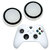 Силіконові накладки для джойстика Xbox Series X/S білі з чорною окантовкою 2 шт.