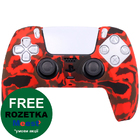 Силіконовий чохол для джойстика PS5 Dualsense red-black