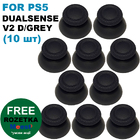 Стіки грибки для Dualsens геймпаду PS5 V2 Dark Grey (комплект 10 шт)