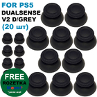 Стіки грибки для Dualsens геймпаду PS5 V2 Dark Grey (комплект 20 шт)