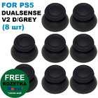 Стіки грибки для Dualsens геймпаду PS5 V2 Dark Grey (комплект 8 шт)